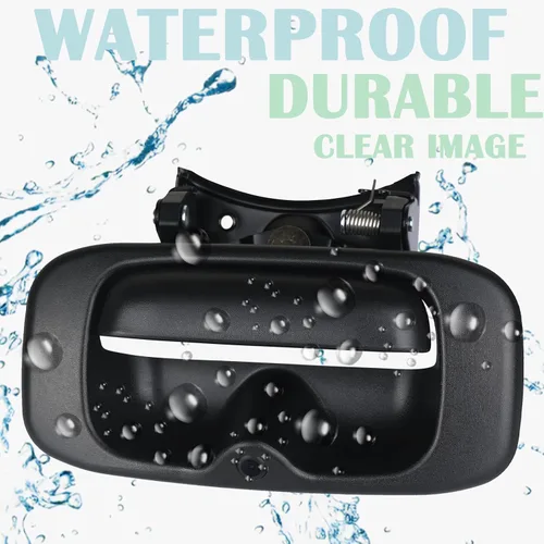 Vista 3 de Cámara de respaldo con manija de puerta trasera Cámara de visión trasera con manija de cierre de puerta Compatible con 1999-2007 Chevrolet Chevy