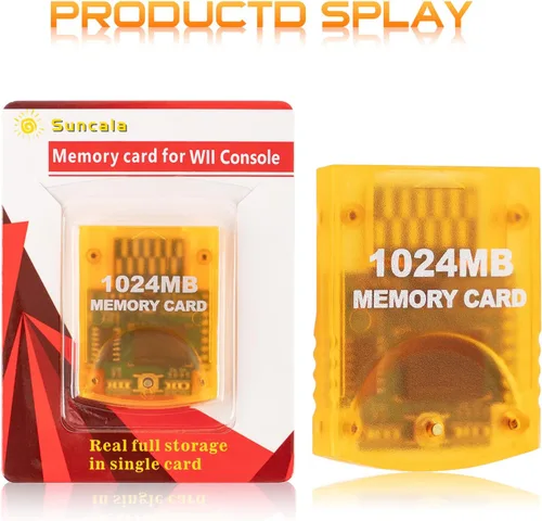 Vista 3 de Suncala Memory Card Compatible with Gamecube and Wii Console 1024MB Memory Card for Nintendo Gamecube