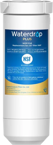 Waterdrop Plus XWF Reemplazo para GE® XWF, WR17X30702, Certificado NSF/ANSI 401&53&42&372, Reduciendo PFAS, 1 Filtro