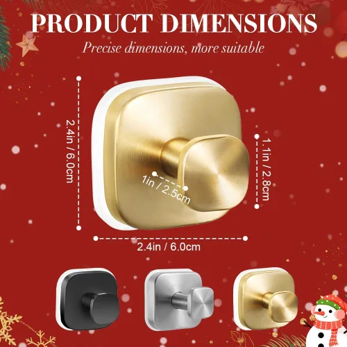 Vista 5 de Ganchos de ventosa para coronas de puerta en ganchos de ventosa de cristal para ducha, soporte para colgar coronas de Navidad, gancho para colgar