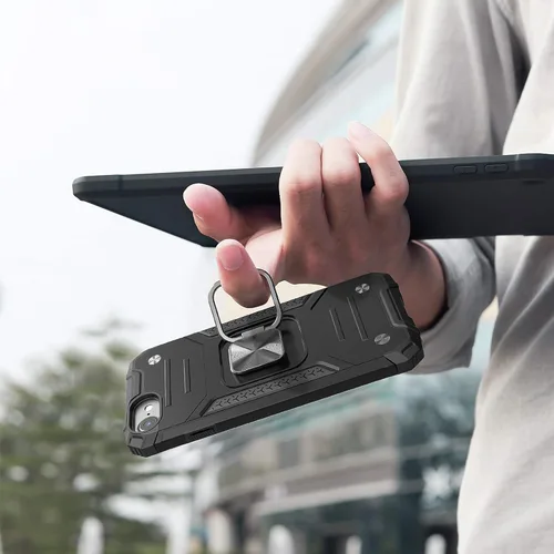 Vista 8 de Funda para iPhone SE 2020 con protector de pantalla, a prueba de golpes, con soporte de automóvil, ligera, funda protectora para iPhone 6/6s/7/8/SE