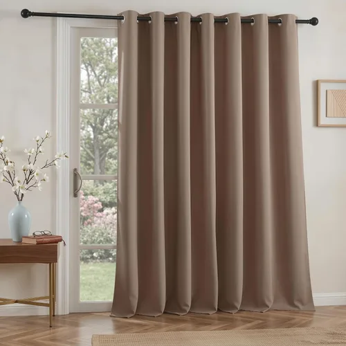 Vista 24 de RYB HOME Cortinas portátiles para puerta con privacidad, cortinas opacas y aislantes térmicas para dormitorio, armario, sala de estar, comedor