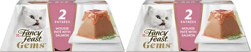 Vista 12 de Fancy Feast Gems Pate - Mousse de comida para gatos con atún y un halo de salsa sabrosa para gatos, paquete de 8, cajas de 4 onzas