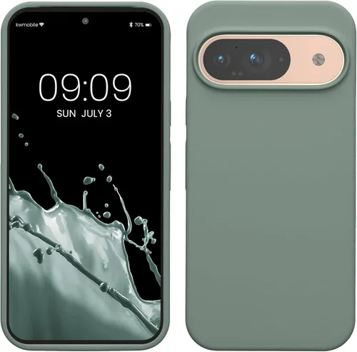 Vista 109 de kwmobile Funda Compatible con Google Pixel 6 Pro - Funda de Teléfono de Silicona TPU con Acabado Suave - Azul Caribe