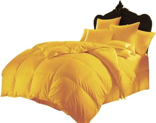 Vista 10 de Soft 1200 Series - Juego de edredón de algodón egipcio de 7 piezas de 500 GSM (edredón + sábana encimera + sábana bajera + 4 fundas de almohada)