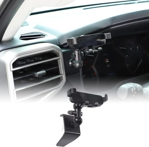 CHEAYAR Soporte de teléfono para automóvil compatible con Toyota Tundra/Sequoia 2022-2023, soporte para teléfono de automóvil, soporte de teléfono