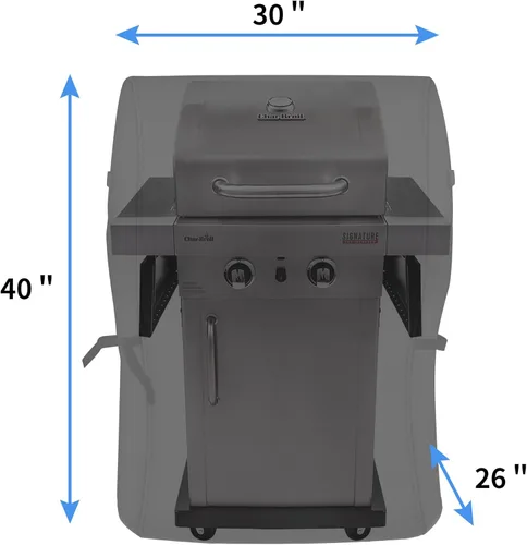 Vista 2 de NEXCOVER - Funda de parrilla, cubierta impermeable de 30 pulgadas, funda de parrilla de gas de 600D, resistente a los desgarros, a la decoloración