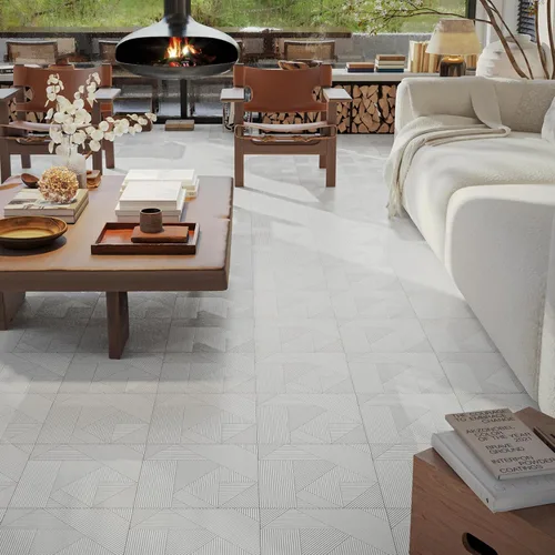 Vista 14 de Elffloor Azulejos de vinilo impermeables para despegar y pegar, autoadhesivos, fáciles de instalar, 11.8 x 11.8 pulgadas, patrón de línea para baño