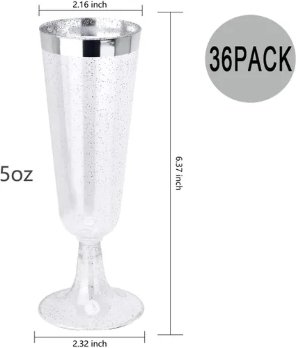 Vista 3 de WDF - 60 platos desechables cuadrados de plástico transparente de 7 pulgadas, para entradas, postres, ensaladas, para fiestas y bodas