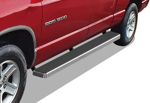 Vista 10 de iBoard placas todoterreno para 2002-2008 Dodge Ram 1500 2003-2009 Ram 2500/3500 cabina cuádruple, Negro