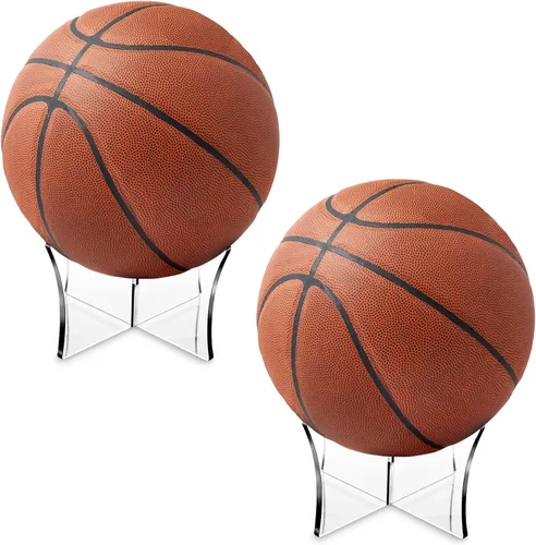 Vista 8 de Acrylic Display Rack, Ball Stand Holder Display Stand for Basketball, Football, Softball, Volleyball, Baseball (1 PC)