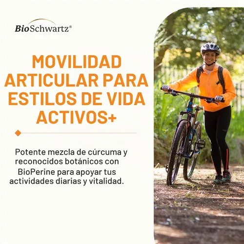 Vista 2 de Suplemento de cúrcuma con azafrán, canela, cardamomo y bioperina - 60ct