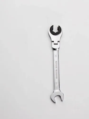 Vista 8 de FLZOSPER 11mm Tuerca de Tubo Fijo Métrica, Llave de Engranaje de Cabeza Flexible, Llave de Combinación de Trinquete Fija