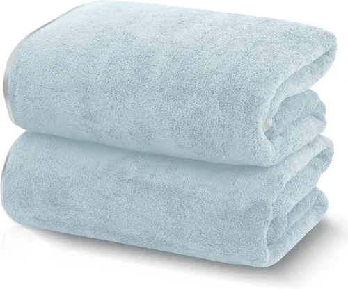 Vista 31 de TENSTARS Juego de 12 paños de alta calidad, secado rápido, terciopelo coral de microfibra suave, altamente absorbente, uso multiusos como baño, spa