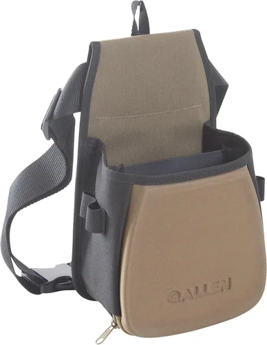 Vista 7 de Allen Company Shotgun Shell Pouch - Clay, Trap, and Skeet Shooting Accessories - Hunting and Gun Range Gear - Soft Canvas Design - Coffee/Copper
