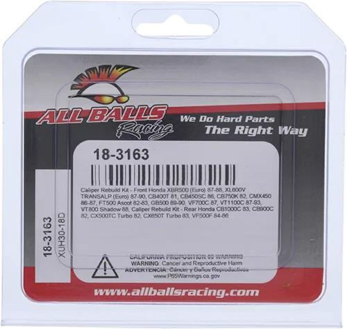 Vista 4 de All Balls Racing Kit de reconstrucción de pinza delantera 18-3163 compatible con/reemplazo para Honda CB 900 Custom 82