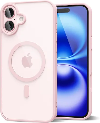 Vista 92 de oakxco Funda magnética transparente compatible con Magsafe, delgada, transparente, no amarillea, híbrida de silicona suave y cubierta protectora