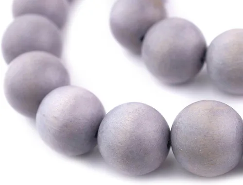 Vista 88 de TheBeadChest: cuentas de madera redondas naturales de 0.315 pulgadas, cuentas de madera sueltas espaciadoras para fabricar joyas, 4 tamaños