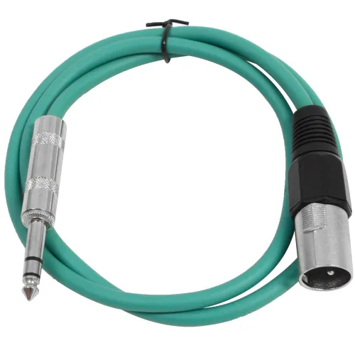 Vista 22 de Seismic Audio - SATRXL-M2 - Cable de conexión XLR negro de 2 pies macho a 1/4" TRS