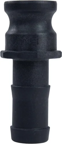 2 piezas de accesorios de bloqueo de leva de polipropileno (1 pulgada parte E) accesorios de manguera de leva y ranura, adaptador macho x vástago de