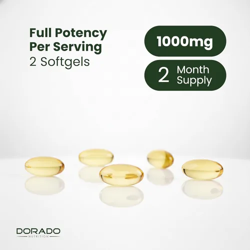 Vista 8 de Aceite de algas vegano Omega 3 (60 cápsulas blandas) DHA EPA a base de plantas, de origen sostenible, sin carragenina, sin OMG, salud del corazón
