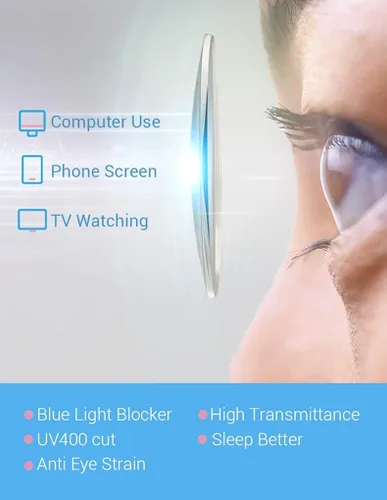 Vista 4 de Firmoo Gafas de bloqueo de luz azul vintage ojo de gato anteojos de lectura para computadora con aumento