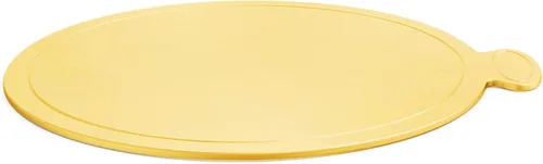 Vista 3 de 100 piezas de 3.1 pulgadas de mini tableros para pastel y mousse, base para cupcakes dorada de 8 cm