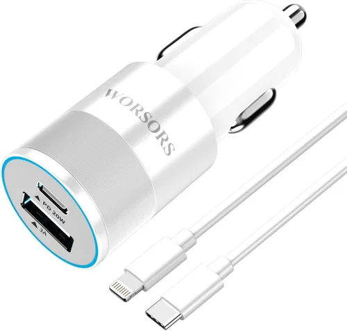 Vista 8 de Cargador rápido USB C de 35 W para automóvil [certificado Apple MFi] para iPhone 14 Pro/14 Pro Max/14 Plus, iPhone 13/12/11/Mini/XS/XR/8/SE, iPad