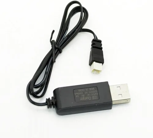 Vista 2 de 1808 WiFi FPV RC Drone Quadcopter Recambios 3.7V Cargador de batería USB Cable de carga