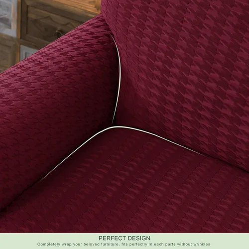 Vista 5 de CHUN YI 3 Pieces Stretch Loveseat Sofa Cover for 2 Seater Couch, Washable Soft Sofa Slipcover with 2 Separate Seat Cushion Covers for Dogs, Spandex