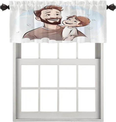 Vista 71 de Cortinas opacas de mármol abstracto blanco y gris para ventanas, cenefas opacas de poliéster multicapa para cocina, paquete de 2 unidades, 26 x 24