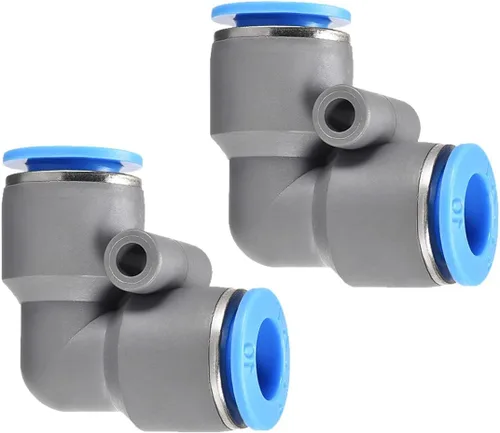 Vista 7 de M METERXITY Paquete de 2 codos de aire neumático: empuje de 90 grados para conectar accesorios de aire de conexión rápida, se aplica a la conexión