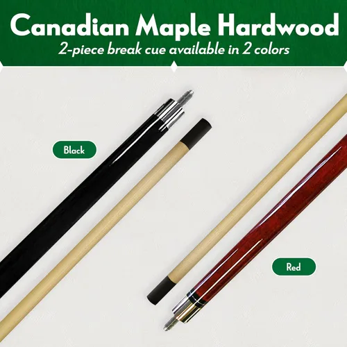 Vista 3 de ISZY Billiards Palo corto para taco de billar - Palos de piscina de arce canadiense de madera dura para deportes de mesa de billar