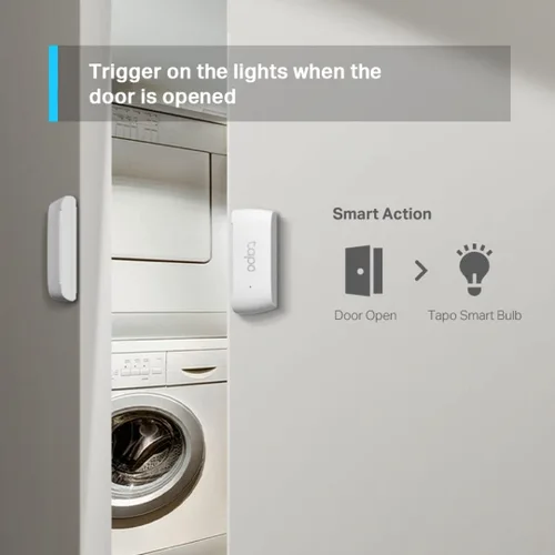 Vista 7 de Kit de inicio del sensor Tapo de TP-Link: "1 x Hub H100" + "1 x Sensor de movimiento T100" + "1 x Sensor de contacto T110