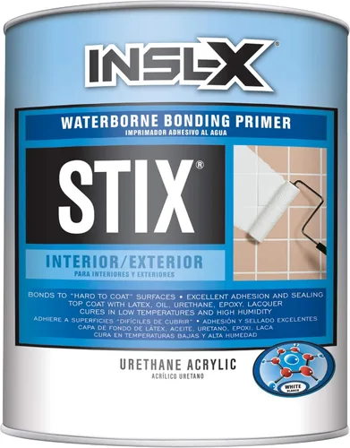 INSL-X SXA11009A-04 Stix Imprimación de Adherencia Acrílica a Base de Agua, 1 Cuarto de Galón, Blanco