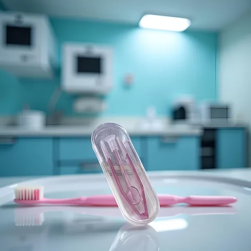 Vista 2 de GANPUB Juego de herramientas prácticas de inserción y extracción de lentes de contacto moradas, suministros de equipo práctico para estudiantes