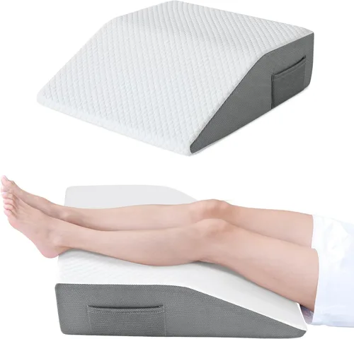 Cozymaker Almohadas de elevación de piernas de 6 pulgadas para hinchazón, almohadas de espuma viscoelástica de gel refrescante para después de la