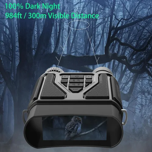 Vista 3 de Night Vision Goggles - Night Vision Binoculars for Adults, Gifts for Men Him Husband Dad with 8X Zoom, 4000mAh Rechargeable Gear for Hunting &