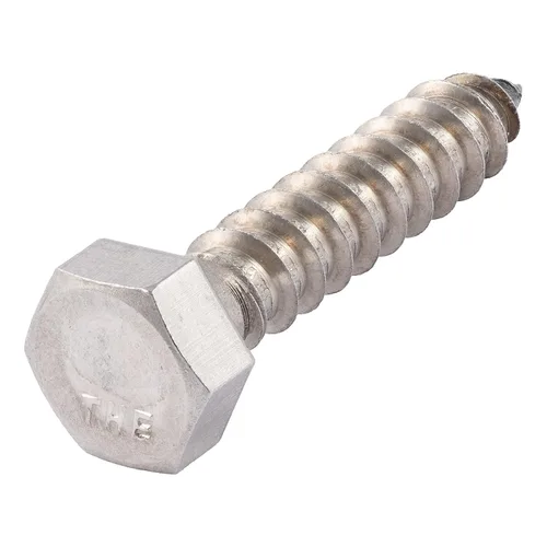 Pernos de retraso de 1/4 x 1-1/2 acero inoxidable (paquete de 25) acero inoxidable 18/8, tornillo de madera de cabeza hexagonal resistente, grado