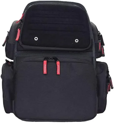 Vista 4 de G.P.S. Executive Black Range Mochila con cuna para 5 pistolas y varios bolsillos Equipo táctico de tiro resistente al agua y resistente a