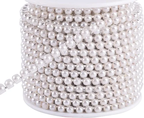 Vista 45 de KAOYOO - Cadena de cierre de diamantes de imitación de cristal de 9 metros (10 yardas) y 2 mm para manualidades de costura, decoración de bricolaje