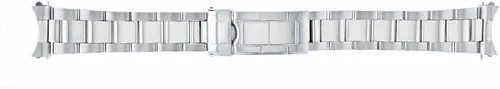 Vista 6 de Ewatchparts Correa de reloj Oyster de 0.787 in compatible con Rolex Submariner Shiny Center Flip Lock Plata