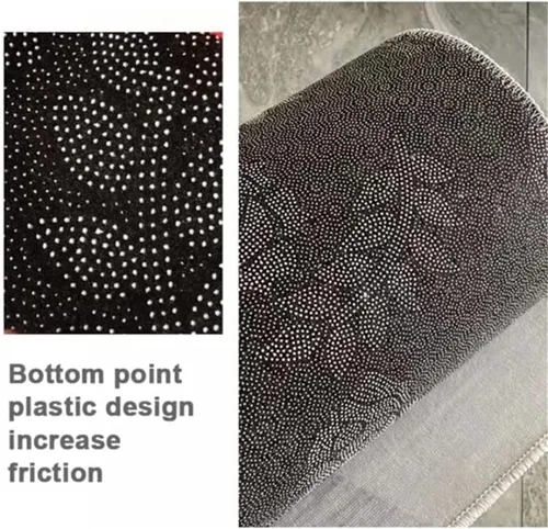 Vista 6 de Alfombra vintage con estrellas negras y marrones de 6 x 8 pies, alfombra de área con estrella dorada, tridimensional, retro, para sala de estar