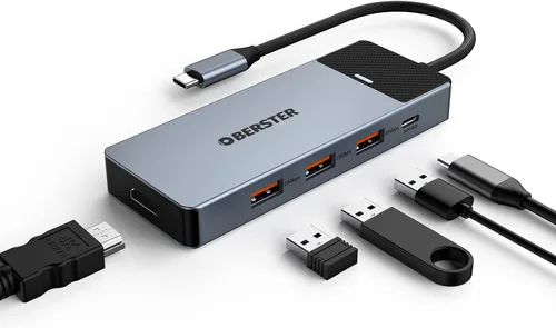 Vista 3 de Docking Station, USB C Hub, TOP with 4K HDMI, 100w PD, USB 3.0