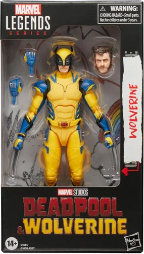 Vista 3 de Marvel Legends Series Wolverine, Deadpool & Wolverine Figura de acción coleccionable de 6 pulgadas para adultos a partir de 14 años