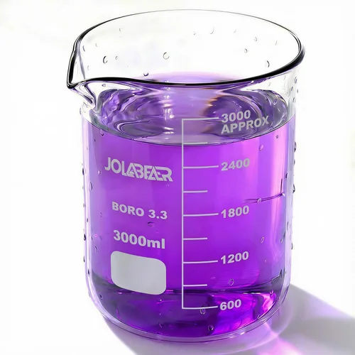 Vista 10 de 2000ml Vasos de precipitados de vidrio duraderos, vaso de laboratorio de 2L con graduaciones impresas, borosilicato 3.3, diseño de forma baja