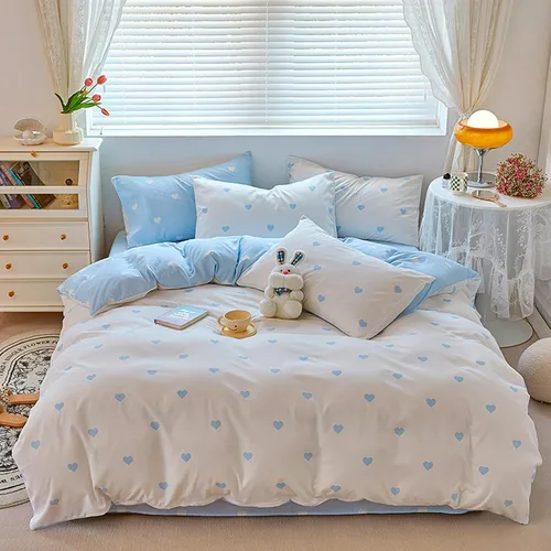 Vista 9 de BOLINLIVING Funda de edredón tamaño individual, juego de funda de edredón con flores para niños con fundas de almohada, juego de ropa de cama floral