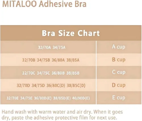 Vista 5 de MITALOO Sticky Push Up Adhesive Invisible Backless Bra Magic Nipple Covers Strapless Bra