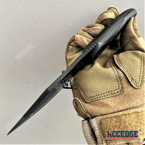 Vista 3 de KCCEDGE Cuchillo táctico Cuchillo de caza Cuchillo de supervivencia Cuchillo de supervivencia de 9 pulgadas, cuchillos de hoja fija de espiga