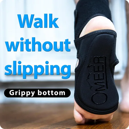 Vista 4 de Omeer El pie izquierdo AFO soporte de caída para pie para caminar con zapatos, calcetines o descalzos proporciona apoyo para caídas de pies